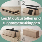 Sofa mit Stauraum - 38 x 110 x 38 cm - Sitzbox - Großformat (3)