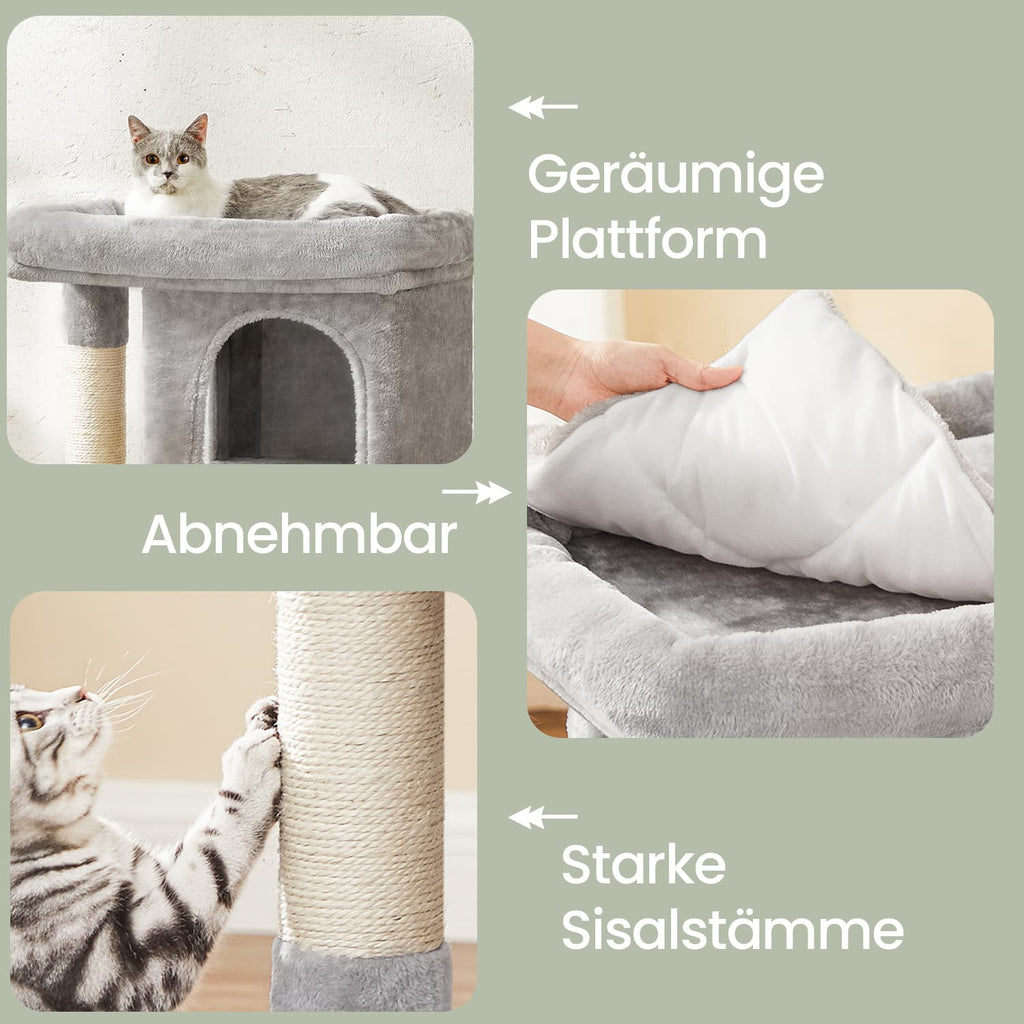 84 cm Hochkratzerpfosten, Kratzerpfosten für große Katzen, große Aussichtsplattform