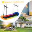Bogunga – barnträdsgunga med justerbar rephängande – 100-160 cm 123 x 45 cm – Färgglad