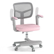 Barnskrivbordsstol – med höjdjusterbar sits barnstol hjul – 41-52 cm – Rosa