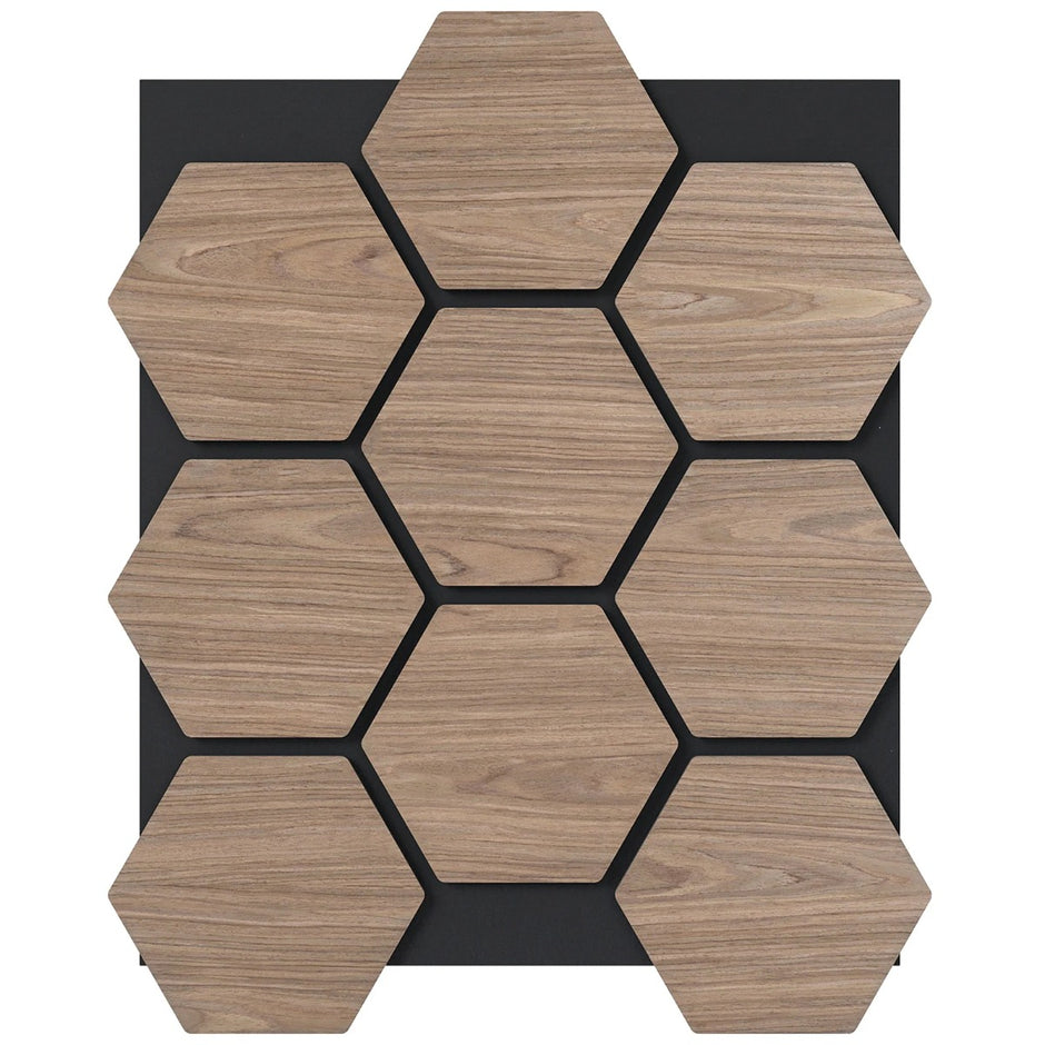 pack – akustikpaneler för väggar ljudabsorberande med sexkantiga träplattor – 4 81 x 66 cm 9 – Natur