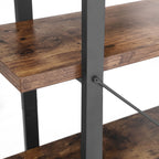 Schrank - Stehstange mit 5 Regalen - Stallschrank - braun