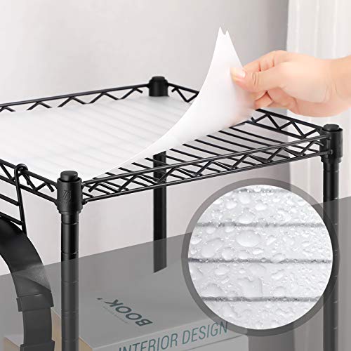 Badezimmerregal - Schrank - Metallregal - 3 Level - 30 x 30 x 73 cm - Schwarz