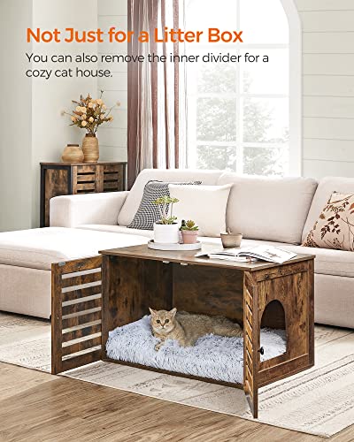 Katzenhaus - Müllbox - mit Türen - Vintage Brown