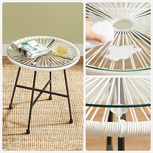 Gartenmöbelset - Balonet - 2 Stühle und Tisch - Weiß