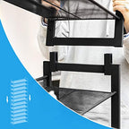 Schuhregal - 2 - Stapelbar - 12 Level - Metallrahmen - Schwarz