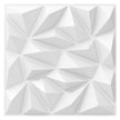 stycken – 3D väggpaneler diamant väggbeklädnad väggdekoration 5m² – 20 50 x 50 cm – Vit
