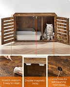 Katzenhaus - Müllbox - mit Türen - Vintage Brown