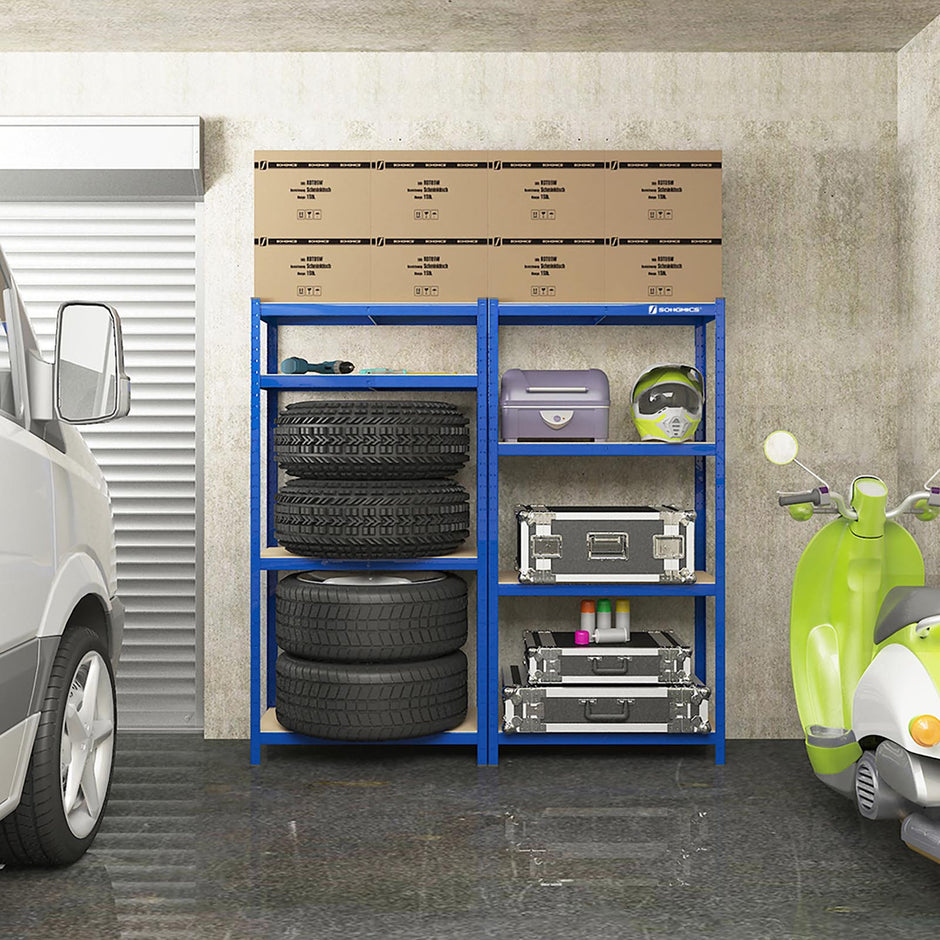 Lagerschrank - Schleifschrank - Lagerregal - Blau