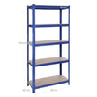 Lagerschrank - Schleifschrank - Lagerregal - Blau
