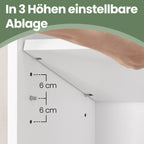 6-layer-Bücherregal im skandinavischen Stil, stehendes Regal für Wohnzimmer