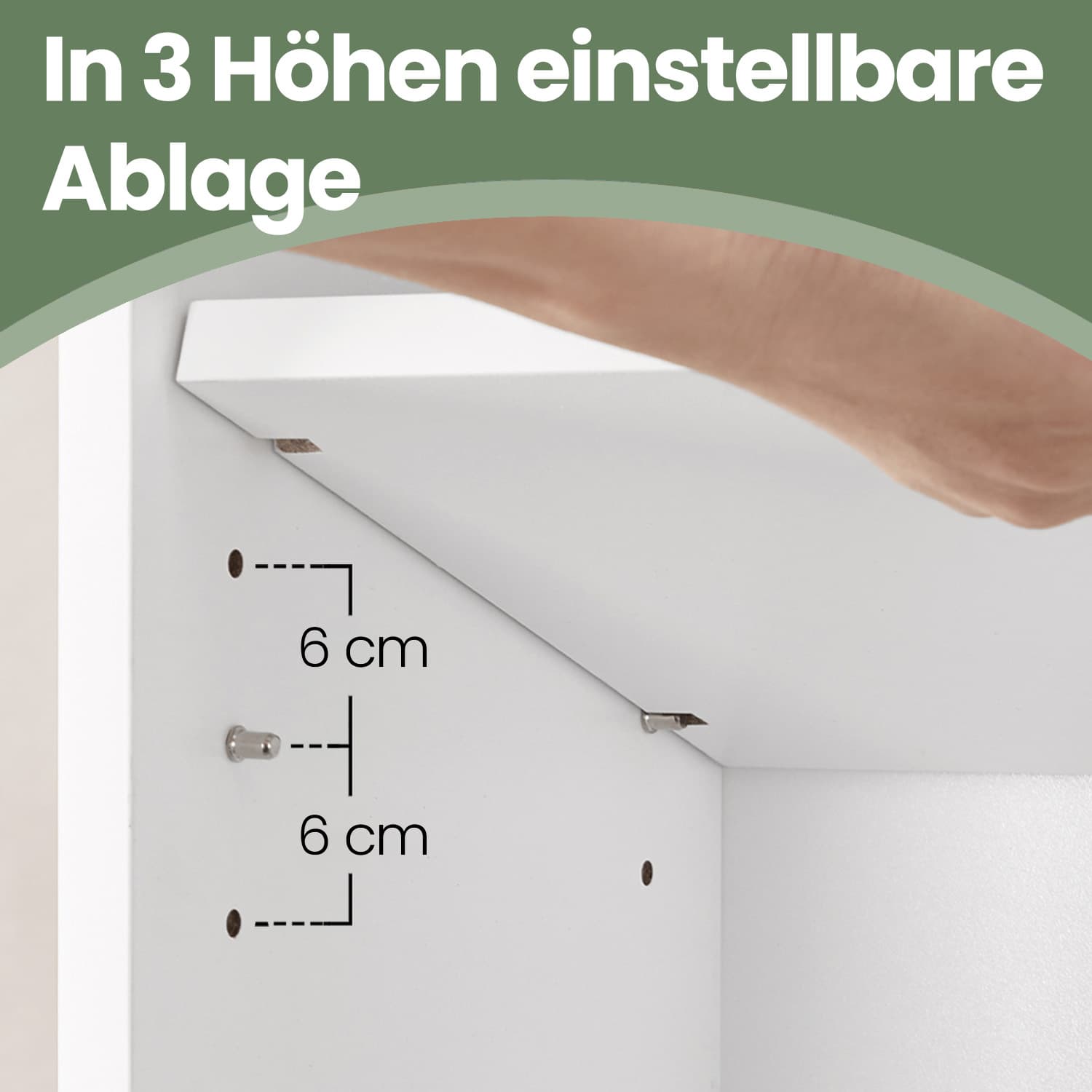 6-layer-Bücherregal im skandinavischen Stil, stehendes Regal für Wohnzimmer