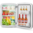 15L – Minikylskåp i Kyl och värmefunktion Bärbar frys Dryckekylare Energiklass E – 2 1 38 cm x 33 cm x 27 cm – Vit