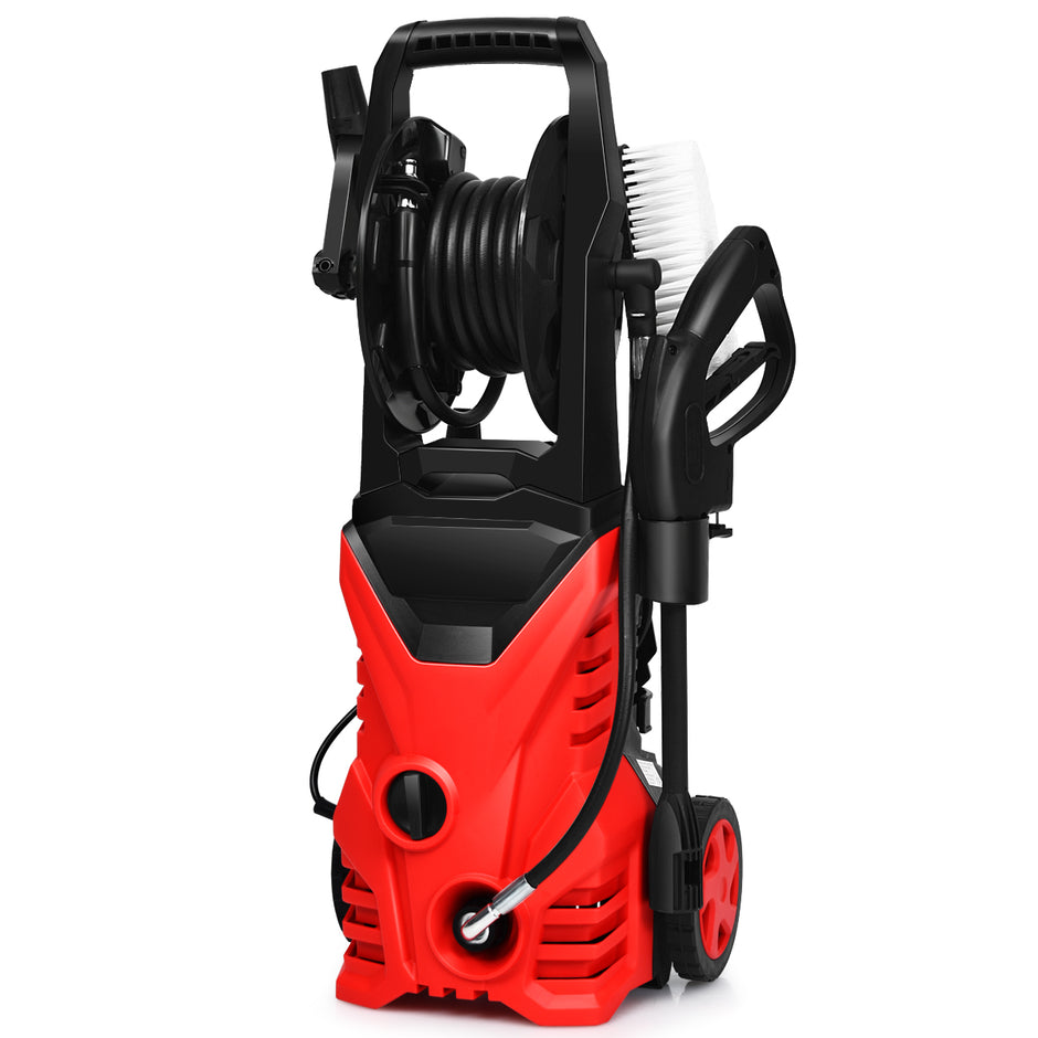 Högtryckstvätt – 1500W Uteplatstvätt Blå/ – 27 x 27 x 68 cm – Röd