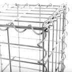 Schanskorf - Edelstahl Steenkarf - Gabion - 100 x 50 x 30 cm - Silber
