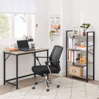 Schreibtisch - SMAL Office - Computertisch - 100 x 50 x 75 cm - Grau/Schwarz
