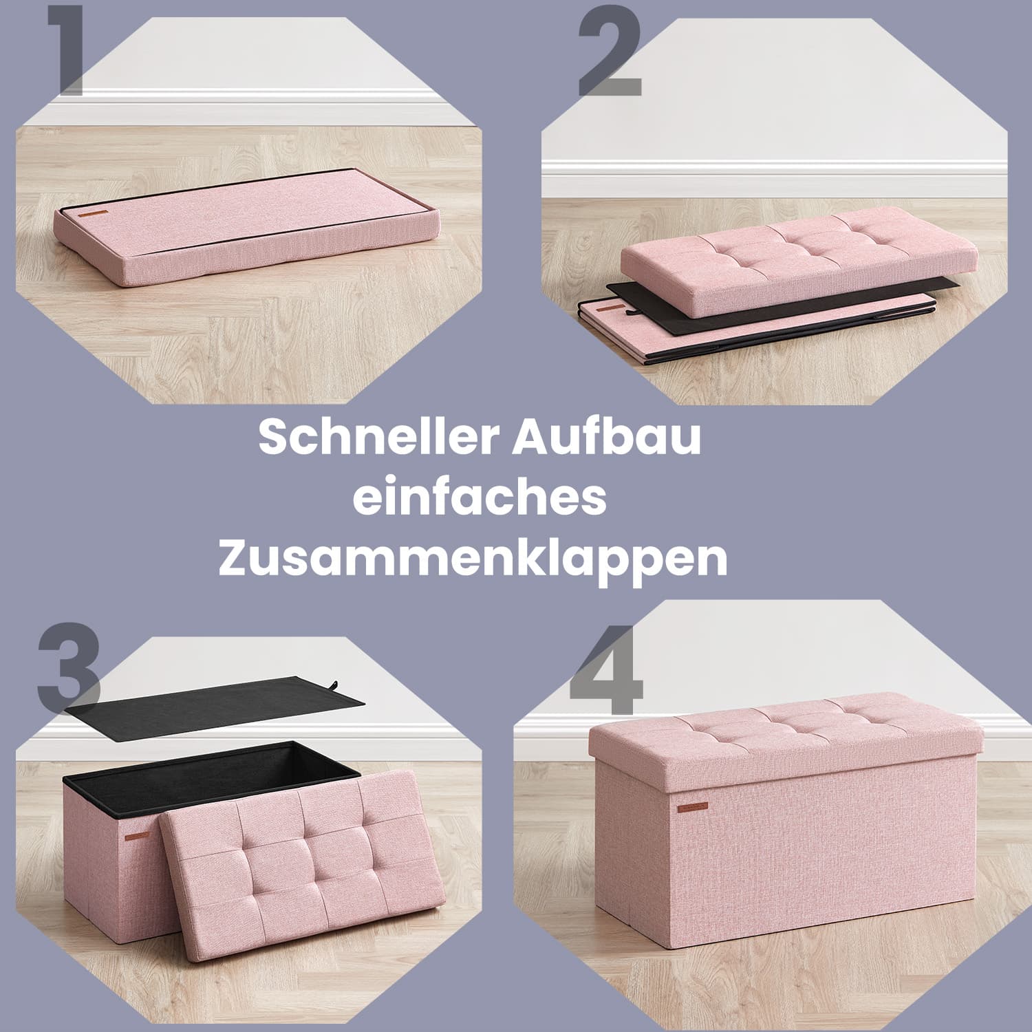 Sofa mit Stauraum - 38 x 76 x 38 cm - Sitzbox - Sofa Bett
