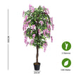 Konstgjord – växt Användbar Palm – 180 cm – Rosa
