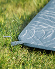 Picknickdecke - Campingdecke - mit 4 Bodenanker - wasserdicht - 200 x 200 cm - Blau