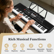 tangenters – bärbart keyboard med rytmer och ljudfärger Elektroniskt piano – 61 200 200 – Svart