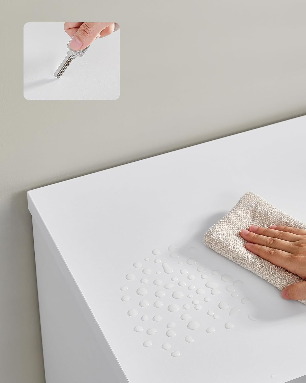 TV -Möbel - Fernsehtisch - mit offenen Regalen - LED -Beleuchtung - 160 cm