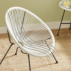 Gartenmöbelset - Balonet - 2 Stühle und Tisch - Weiß