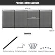 Poolstaket – barnsäkerhetsstaket poolsäkerhetsstaket dammstaket – 366 x 122 cm – Svart