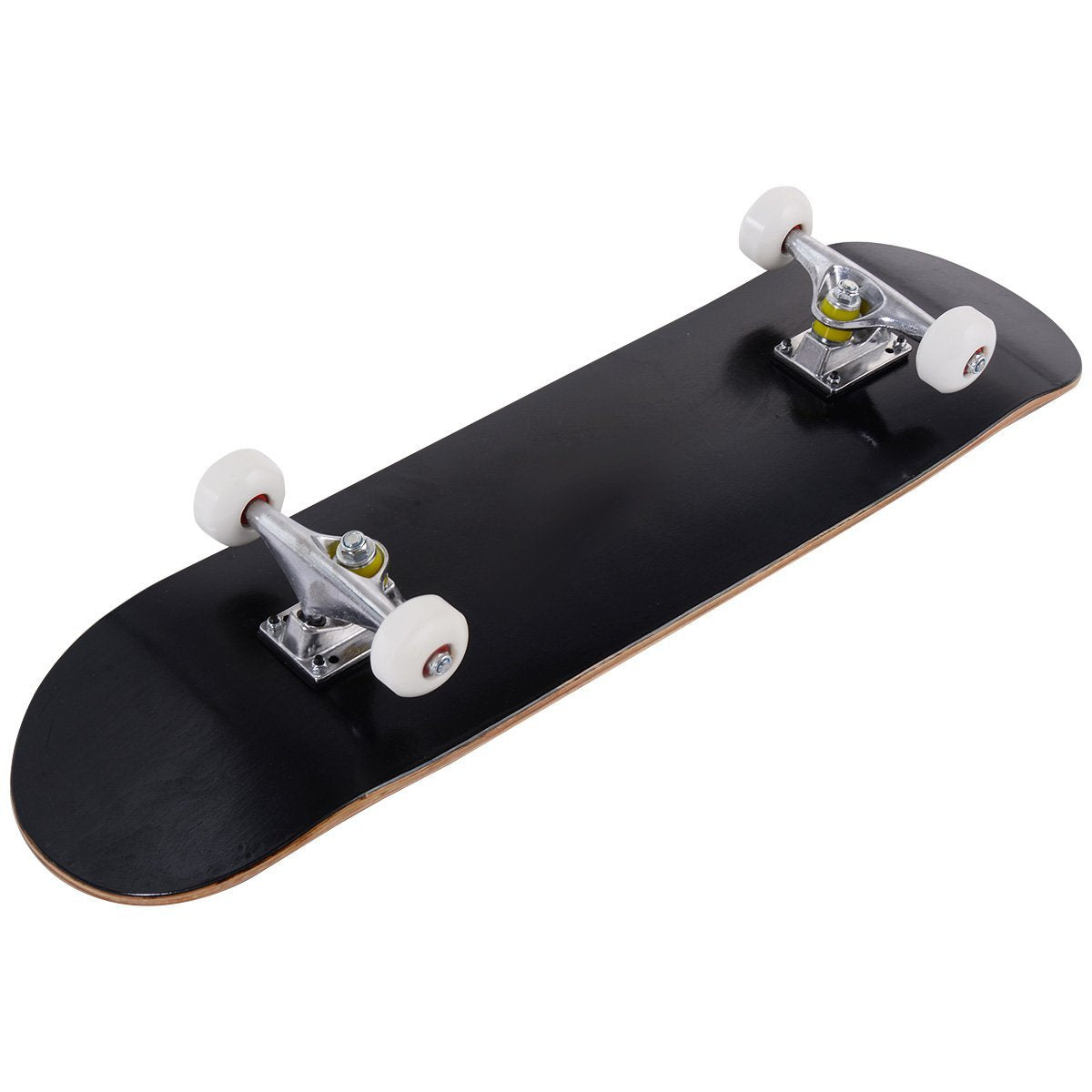 Skateboard – Complete Funboard Minicruiser Träbräda Longboard – 20 x 79 cm – Svart