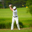 Golfsvingtränarhjälp – Träningshjälp med Vikt Huvud för Grepp Rytm Flexibilität Balans – 100 cm – Gul