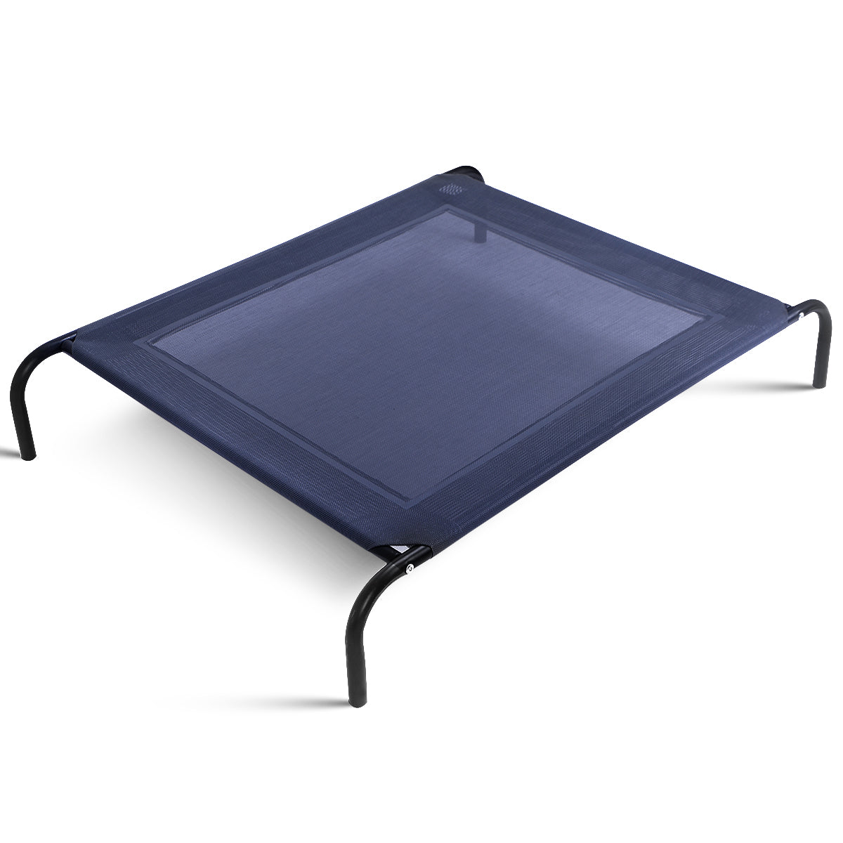Hundsäng – Trädgård Hundstol Utomhushundsoffa Metall – 110 x 80 x 18 cm – Grå
