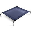Hundsäng – Trädgård Hundstol Utomhushundsoffa Metall – 110 x 80 x 18 cm – Grå