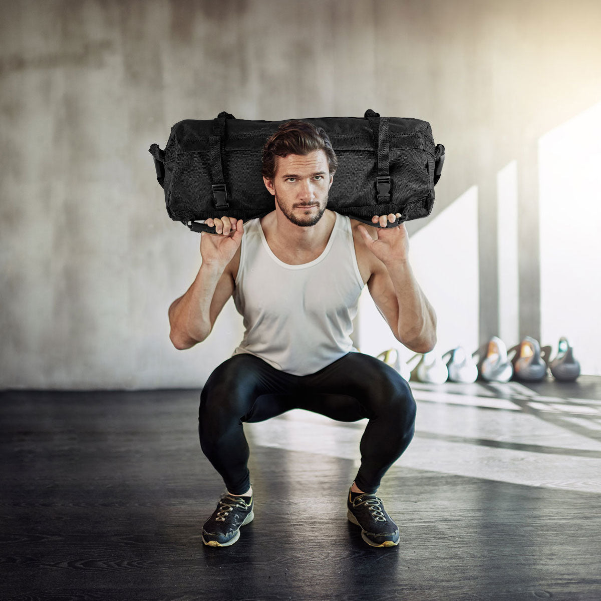 Power – bag Sandbag Core inkl. sandsäck – 6 x 5 kg 27 kg – Svart
