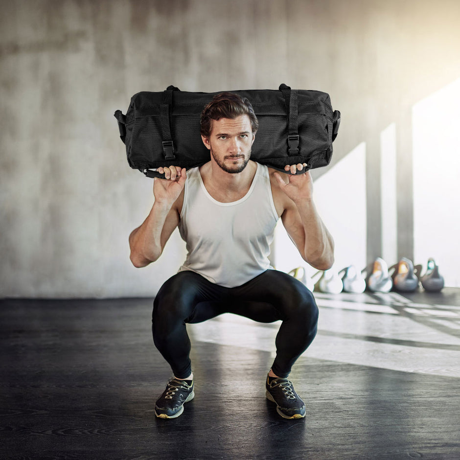 Power – bag Sandbag Core inkl. sandsäck – 6 x 5 kg 27 kg – Svart