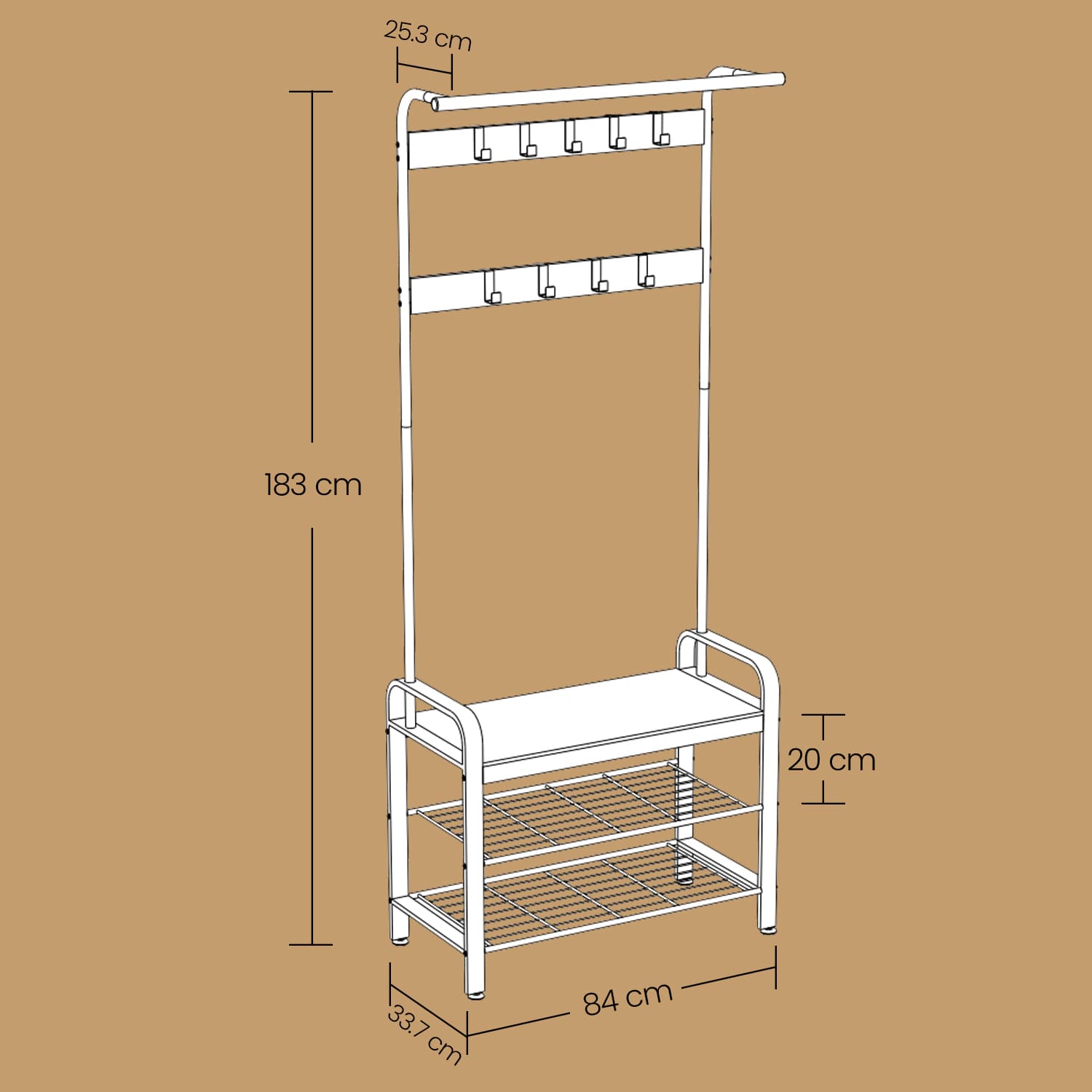 Kleidungsständer, Garderobe, Entourous Fee