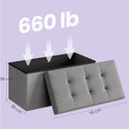 Sofa mit Stauraum - 38 x 76 x 38 cm - Sitzbox - Multifunktional