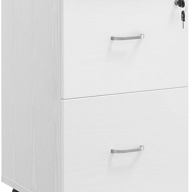 Archivschrank - Rollbehälter - mit verstellbaren Hangordnern - Weiß