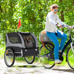 Hundanhängare – för Cykel Husdjuranhängare Belastbar – 40 kg – Grå