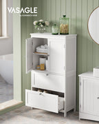 Badezimmerschrank - Wohnzimmerschrank - Türen - 2 Schubladen - Van Hout - Weiß