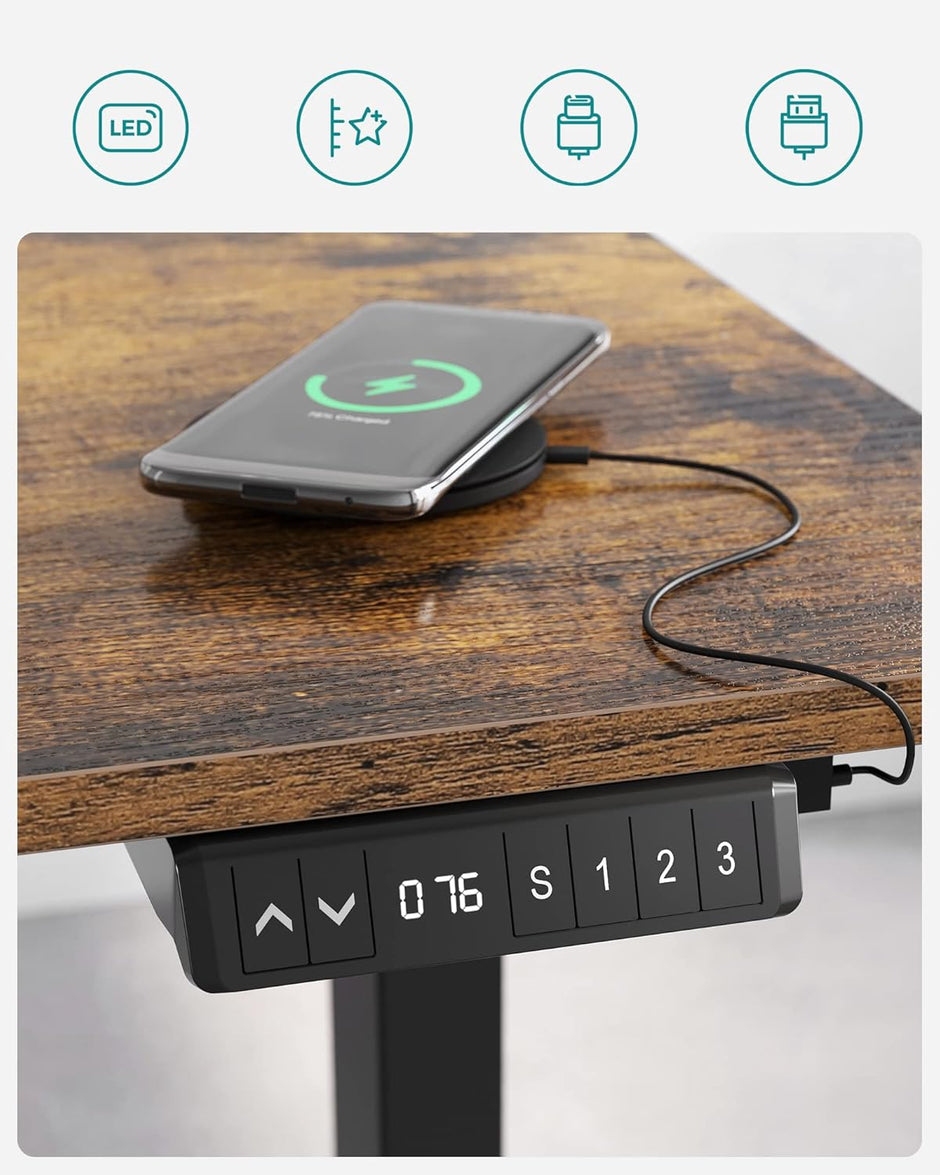 Elektrischer Schreibtisch – höhenverstellbar – 60 x 120 cm