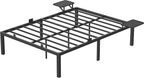 Bettrahmen - Metallrahmen - Doppelbett - 200 x 140 cm - schwarz