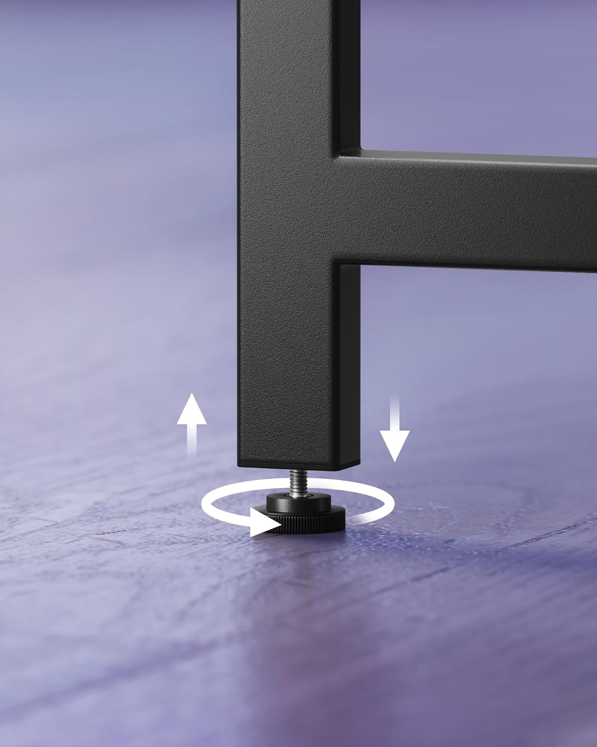 L-förmiger Schreibtisch, einfach eingerichtet
