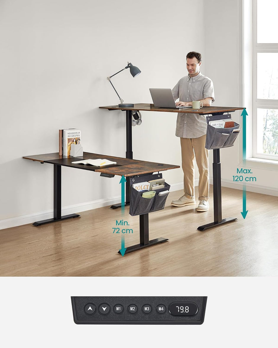 Höhenverstellbarer Schreibtisch - 70 x 160 cm