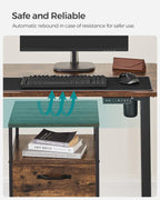 Deskframe - elektrisch einstellbar - mit Rädern