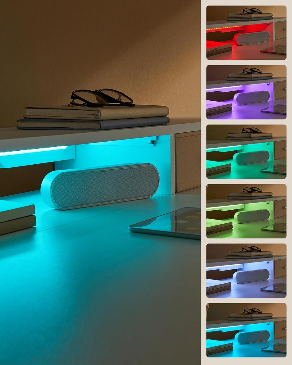 Elektrischer Schreibtisch - Höhe einstellbar - mit Steckdose und 2 Schubladen