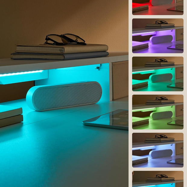 Elektrischer Schreibtisch - Höhe einstellbar - mit Steckdose und 2 Schubladen