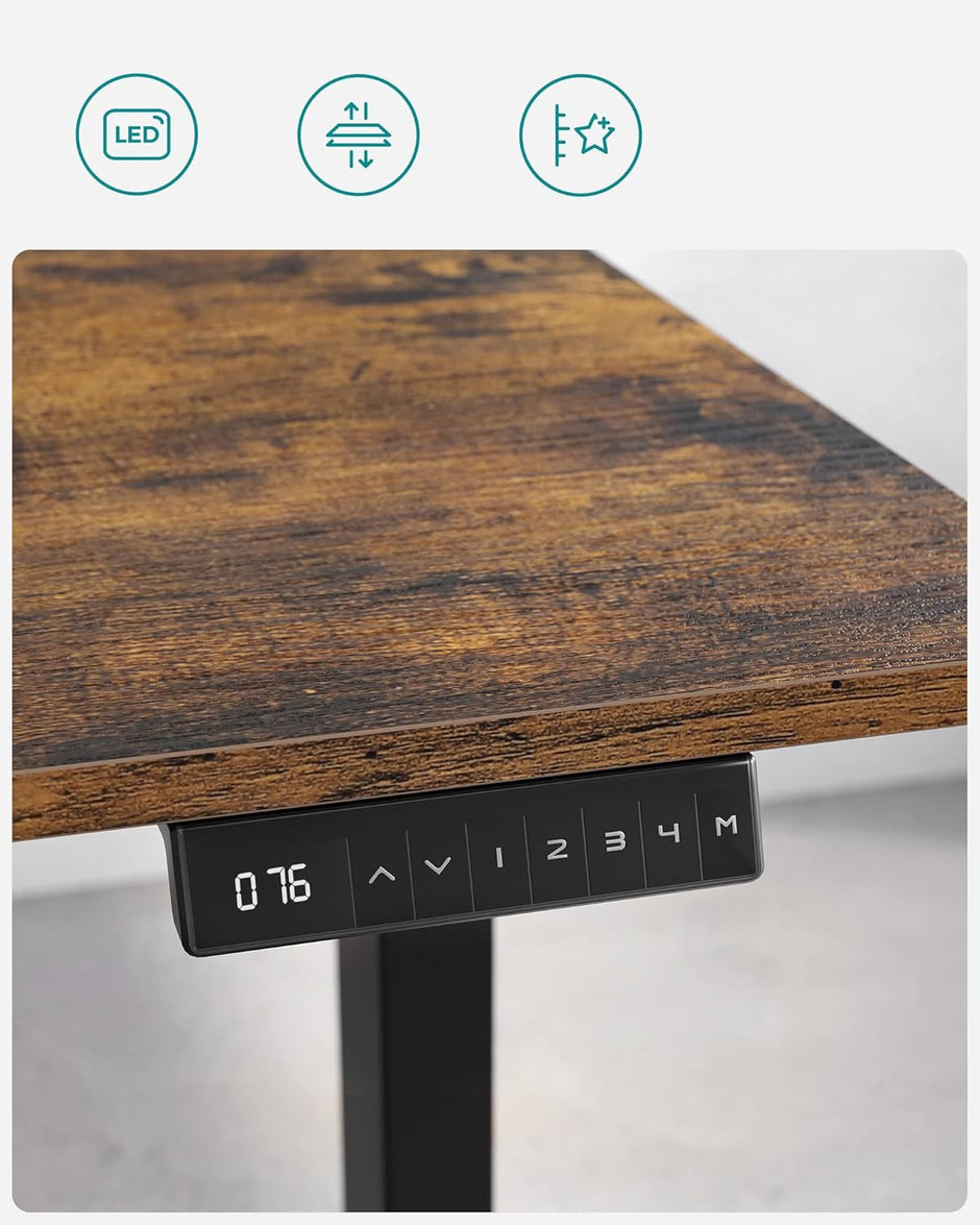 Elektrischer Sitz-/Stehschreibtisch – höhenverstellbar – 60 x 120 cm