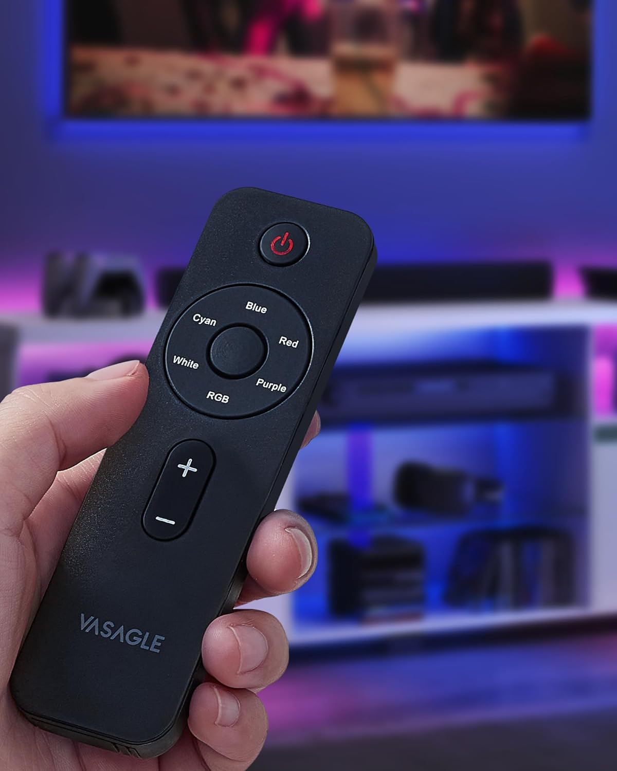 TV -Möbel - Fernsehtisch - mit offenen Regalen - LED -Beleuchtung - 160 cm