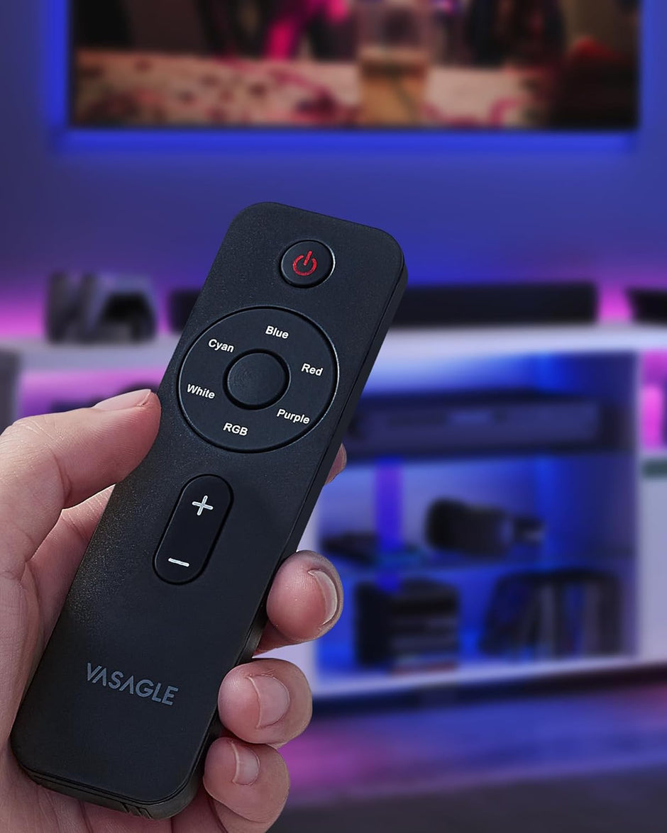 TV -Möbel - Fernsehtisch - mit offenen Regalen - LED -Beleuchtung - 160 cm