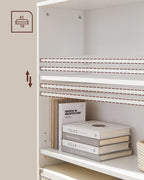 Bücherregal - Aufbewahrungsschrank - 3 Level - Van Hout - Weiß