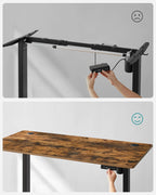 Elektrischer Schreibtisch - Höhe einstellbar - 60 x 120 cm